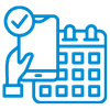 Appointment booking process icon